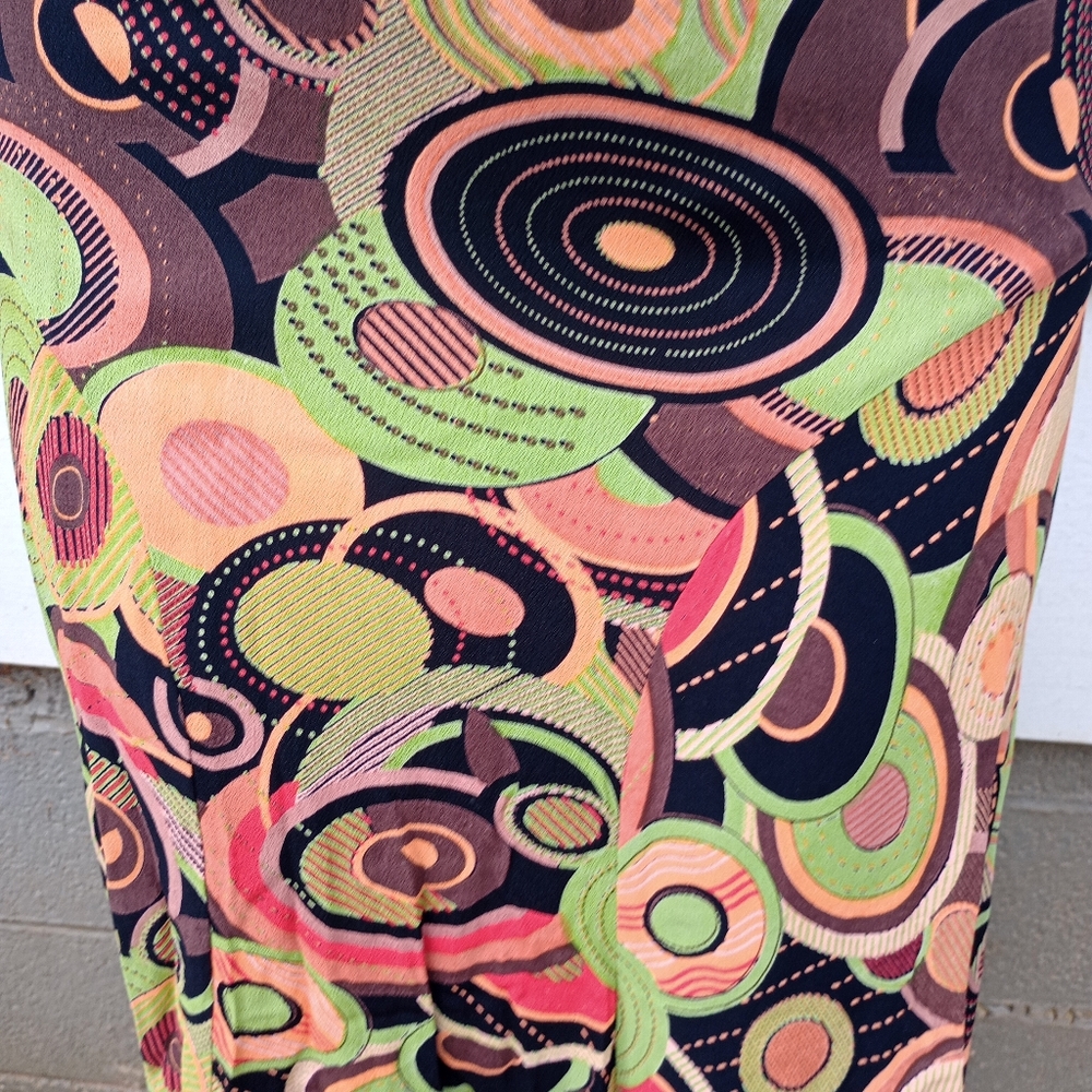 Vintage Earthy Neon Skirt - Picture 5 of 8